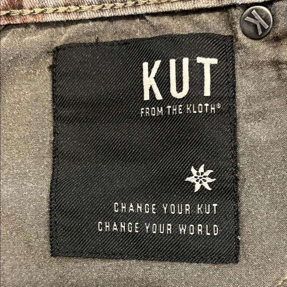 Kut from the Kloth Teal and Brown Snake Print Jeans Size M - Picture 10 of 10
